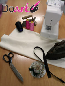 Taller de costura creativa y confección curso en doart materiales de confeccion maquina de coser tijeras de patronaje