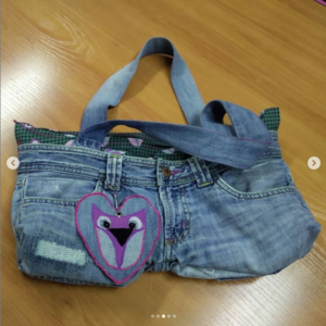patchwork y costura creativa cursos doart bolso de pantalon reciclado