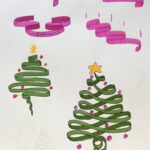 doart curso monografico de lettering arbol navideño cintas